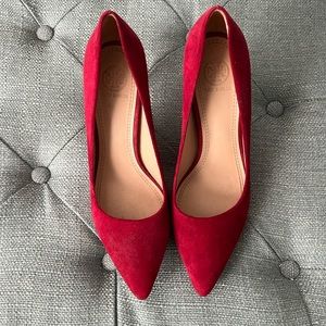 Tory Burch red heels size 7 1/2